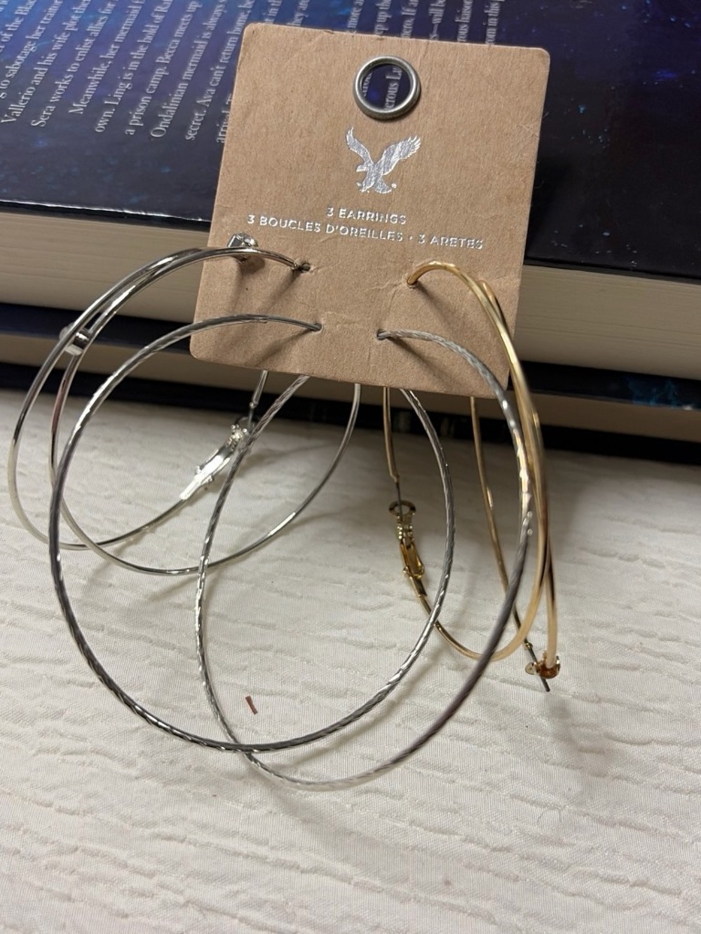 American Eagle Outfitters Mixed Metal Hoop Earring Set - Silver & Gold